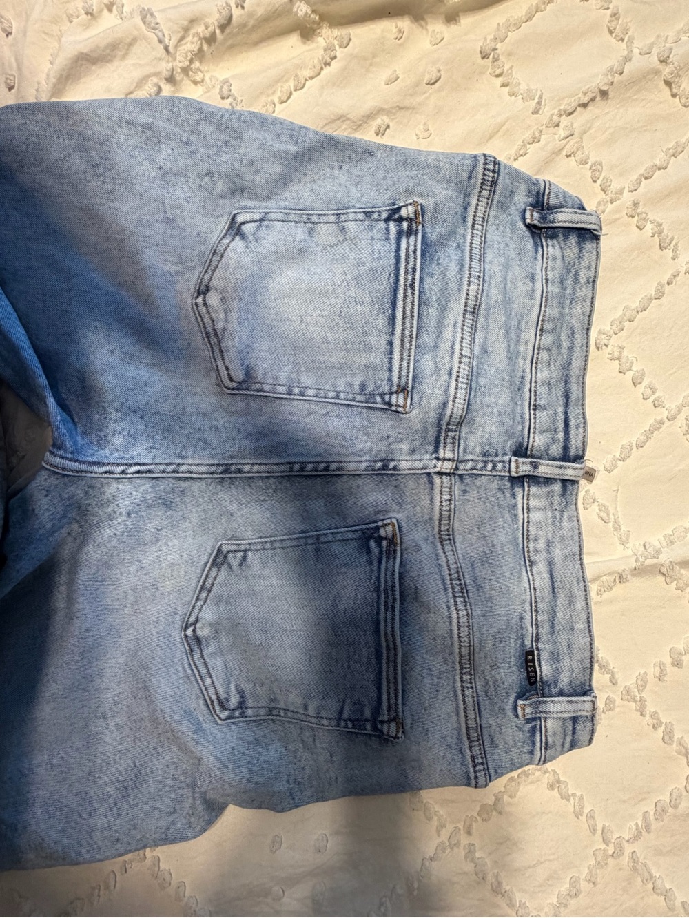 Risen Light Wash Blue Denim Jeans